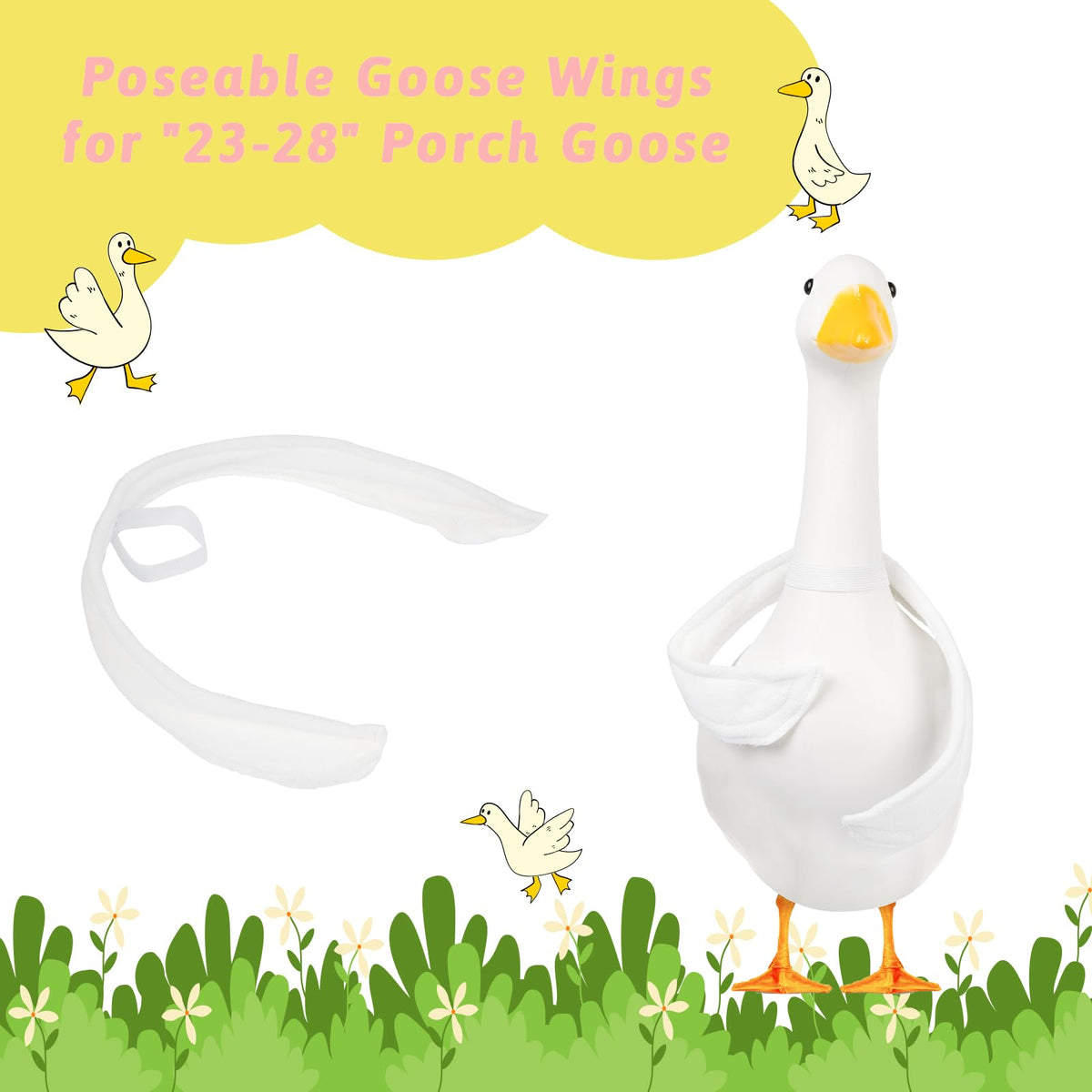 Durable, weather-ready fabric and rust-resistant wire preserve shape through sun and rain.