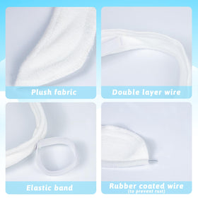 Universal white color complements any goose outfit or garden theme.