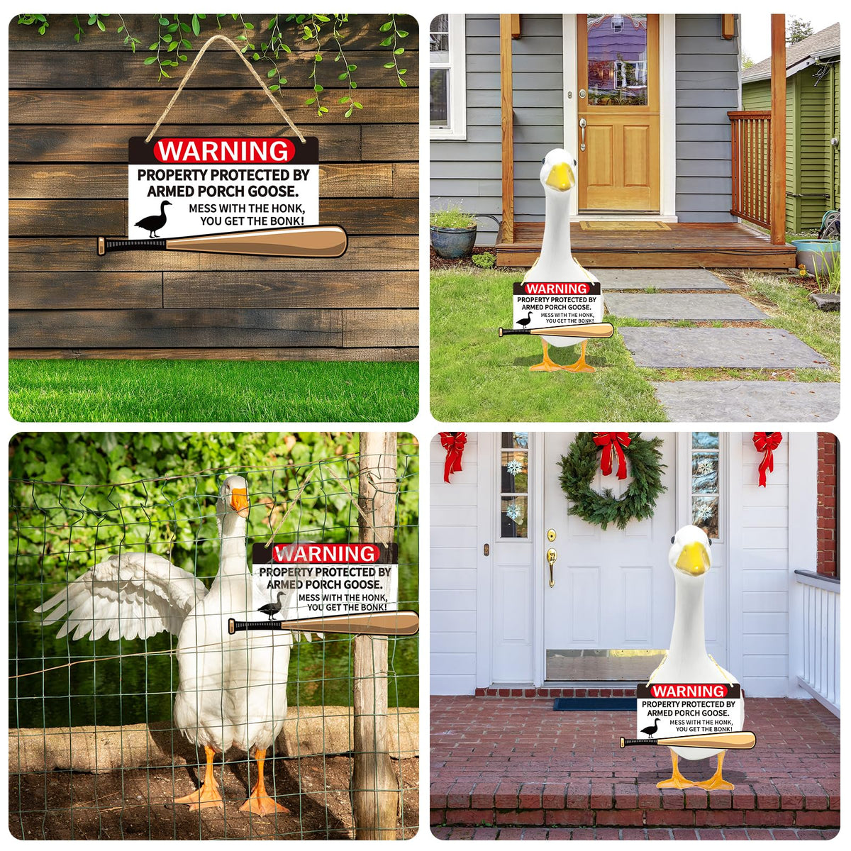 Kedaijin Farmhouse Goose Sign suits porches, barns, and outdoor spaces