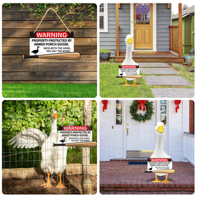 Kedaijin Farmhouse Goose Sign suits porches, barns, and outdoor spaces
