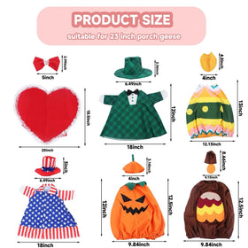 Kedaijin seasonal goose costumes brighten gardens across holidays and seasons.