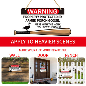 Kedaijin Outdoor Goose Sign perfect for fences, gardens, and lawns