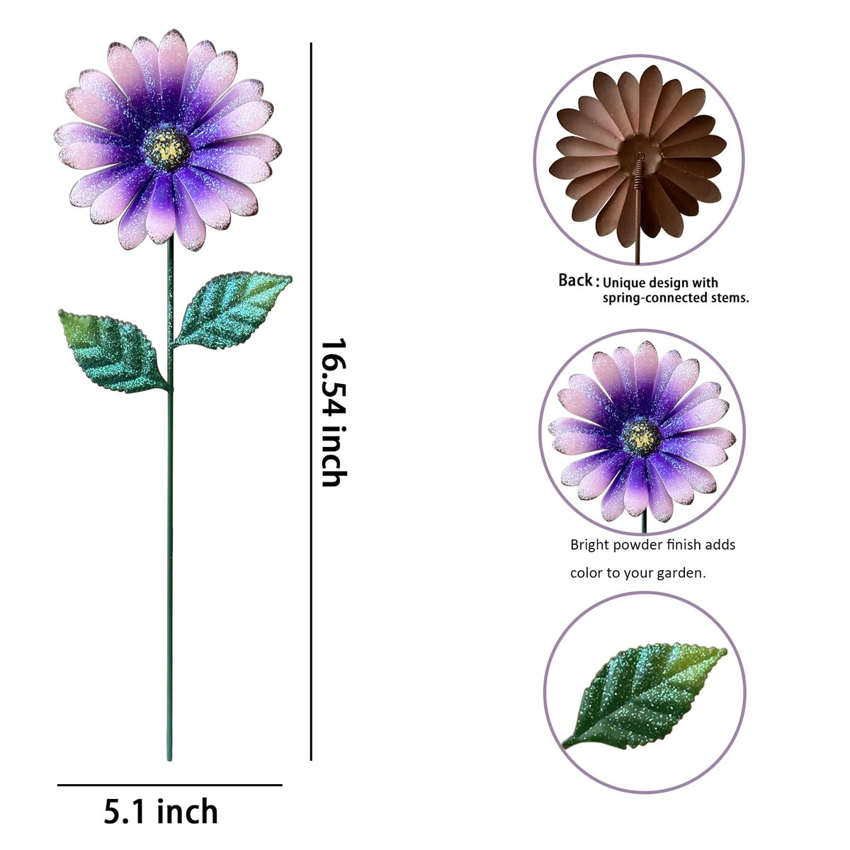 KEDONCHEN easy setup garden stakes insert into soil for instant charm.