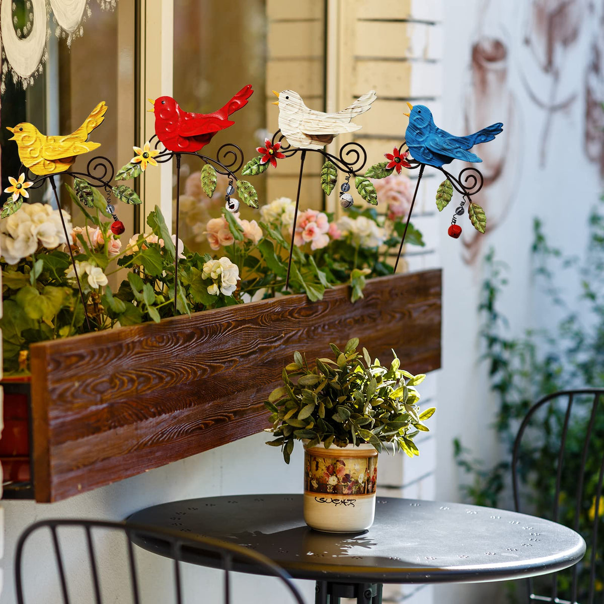 KEDONCHEN 14.2-inch outdoor yard art enhances pathways, borders, and planters.