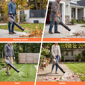 Keenstone Lightweight cordless blower at 4.4 lbs reduces fatigue