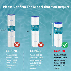 KeePure CCP320 compatibility models visual for easy replacement