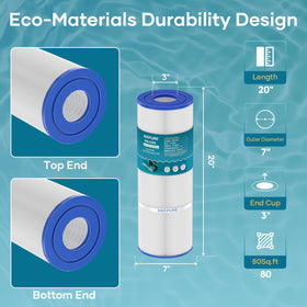 KeePure filter design with higher dirt-holding capacity