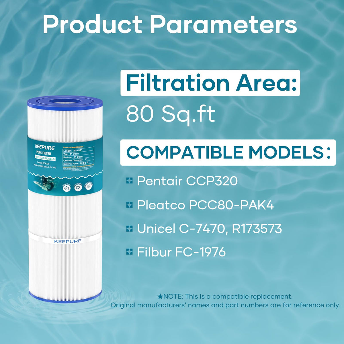 KeePure trilobal fabric filtration captures fine debris