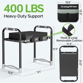 KeepTrim garden kneeler-tool-pouch keeps essential tools within reach during tasks.