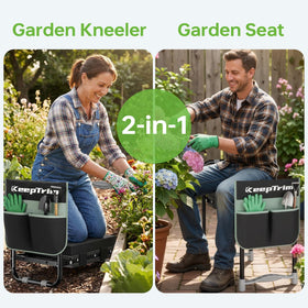 KeepTrim kneeler-400lbs-capacity supports heavy-duty garden work safely.