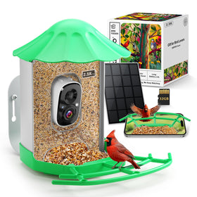 Keepyoo Bird Feeder Camera setup view for easy backyard bird observation.