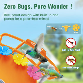 KEEPYOO hummingbird feeder leak-proof gasket with ant protection