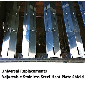 KEESHA burner-protection plate helps extend grill life and cleanup.