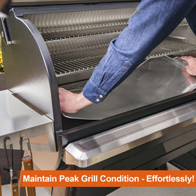 KEESHA Drip Tray Liner ready for easy cleanup after grilling