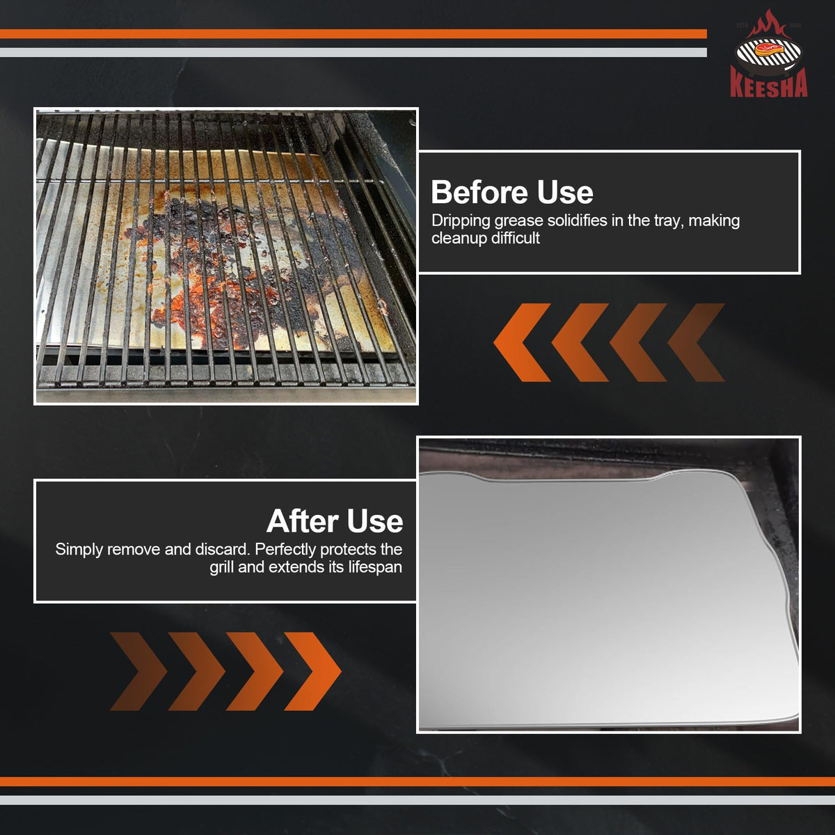 KEESHA liner fit check ensures gap-free coverage on the tray