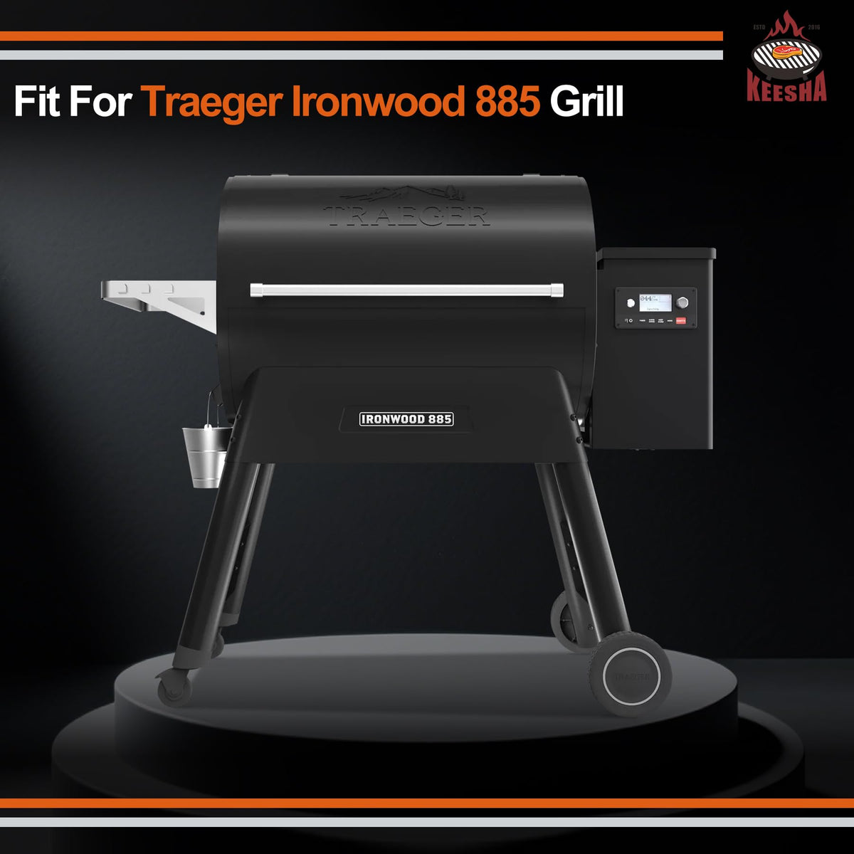 KEESHA liner functions as a grease catcher during grilling