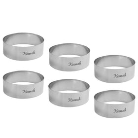 Keewah 4.5-inch burger ring shapes buns for consistent burgers.