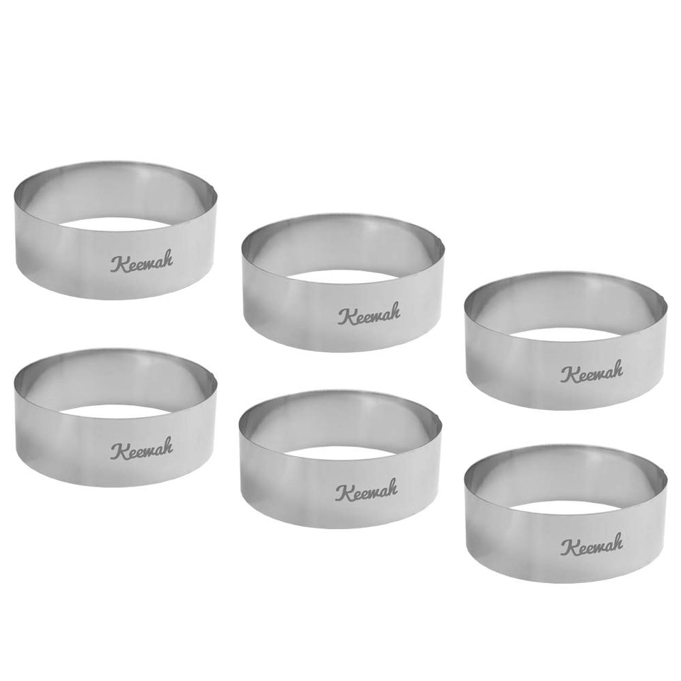 Keewah 4.5-inch burger ring shapes buns for consistent burgers.