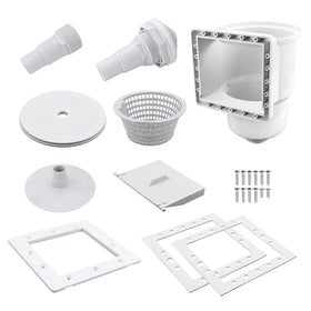 Kefly above-ground pool skimmer body for easy installation and clean water.
