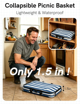 KEFOMOL two sturdy handles enable easy carrying for picnics.