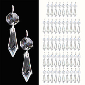 Kehail teardrop prism pendant enhances window light with rainbow reflections.