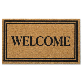 Kelarea front door mat natural coco coir texture cleans shoes at the entry.