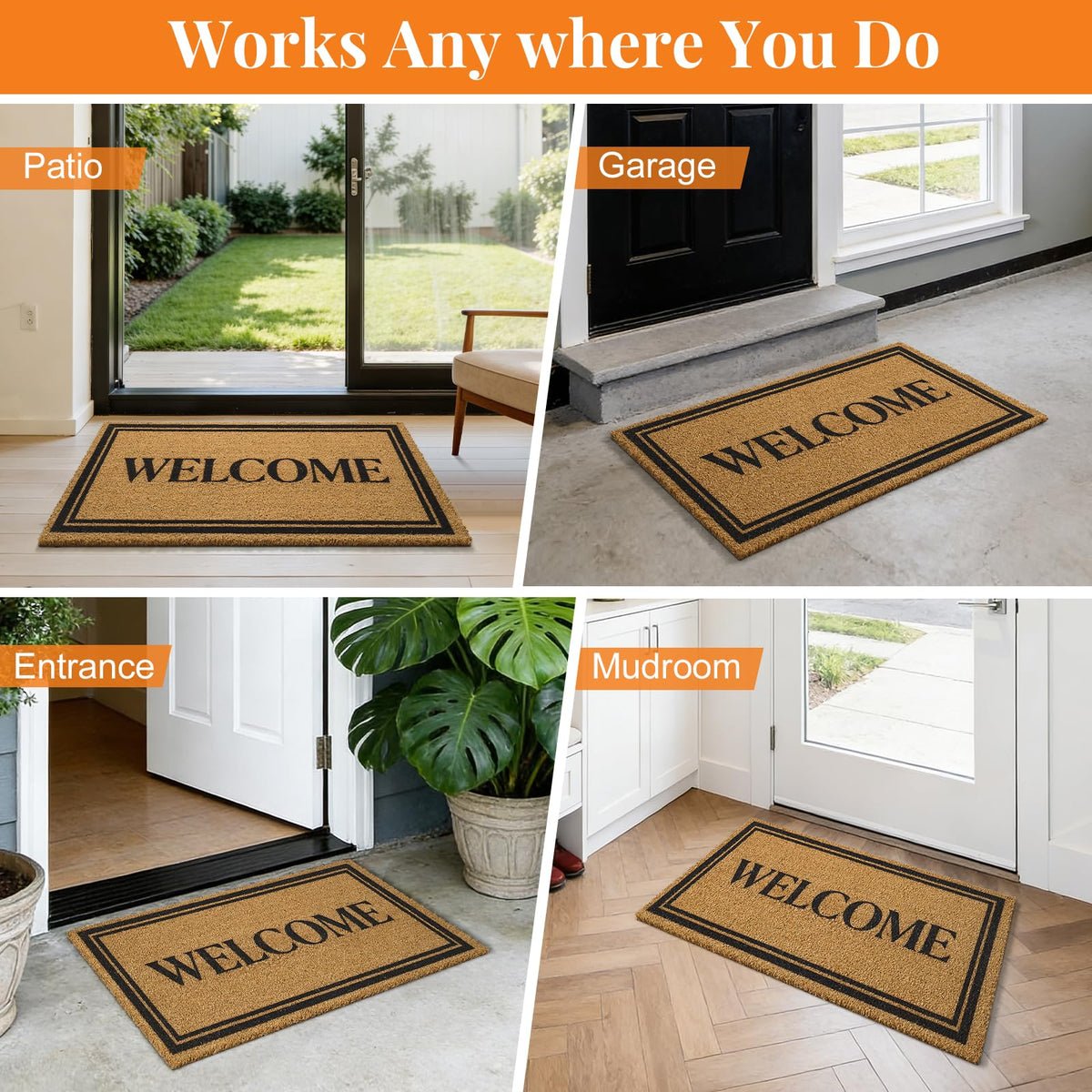 Kelarea welcome mat is a gift-ready addition for any home.