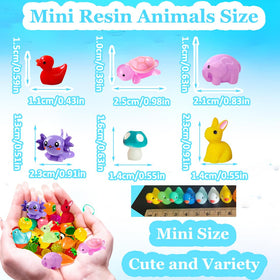 Kelfendeko mini axolotl figure adds color to terrariums and small habitats.