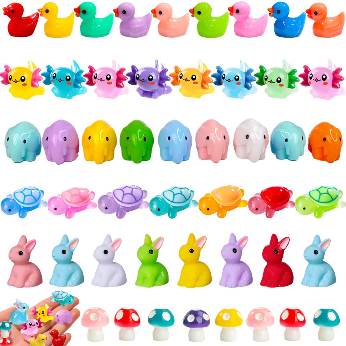 Kelfendeko mini duck figure for whimsical fairy garden displays.
