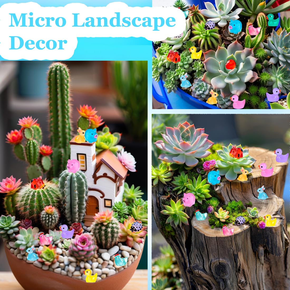 Kelfendeko mini rabbit figure enhances micro landscapes and kids' creative play.