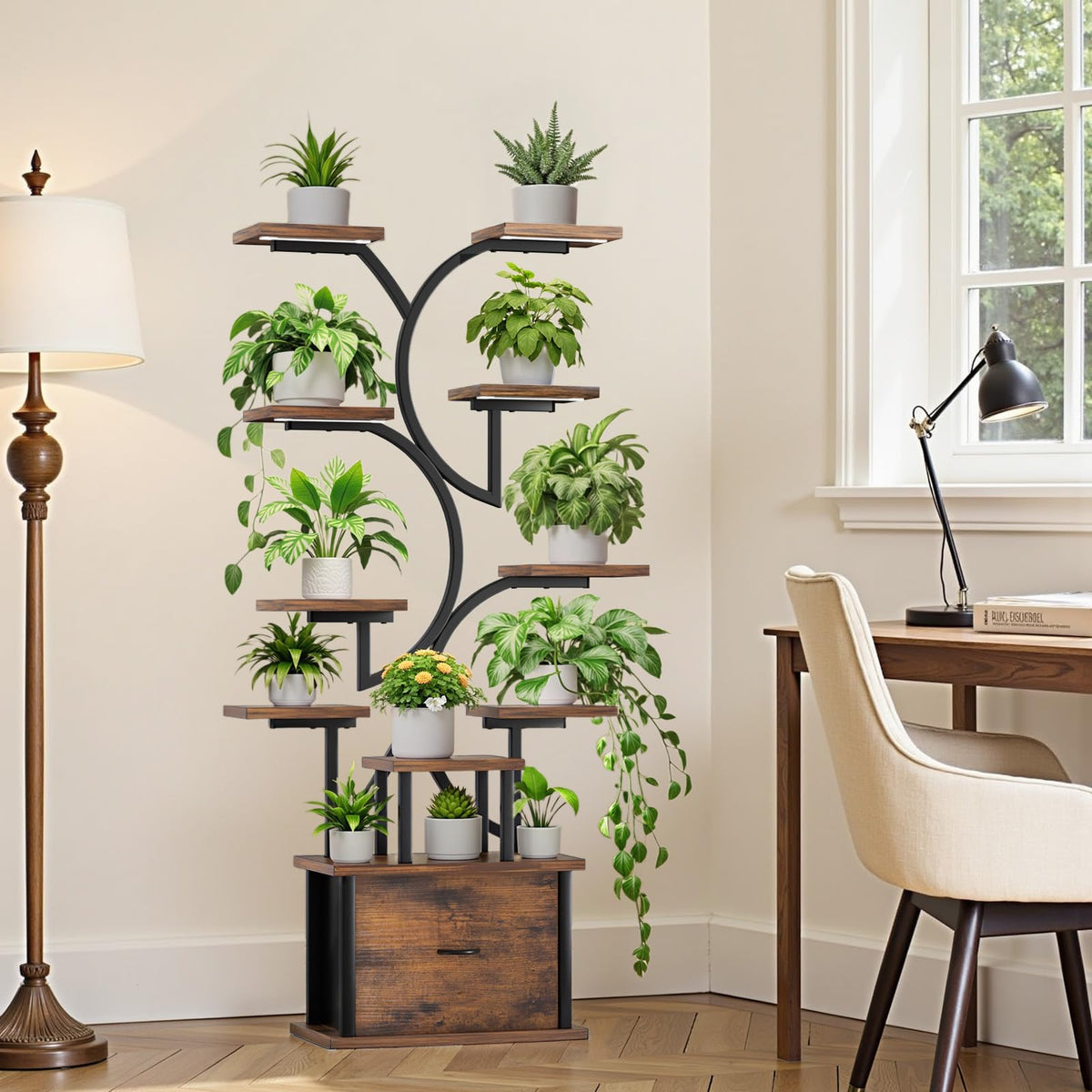 KELHOMECL corner-friendly design fits living rooms, balconies, and offices.