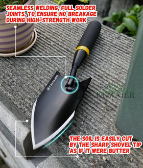 Kemaier rubberized handle ergonomic grip for comfortable, anti-slip operation during long tasks.