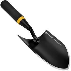 Kemaier heavy-duty stainless steel garden trowel blade for efficient digging.