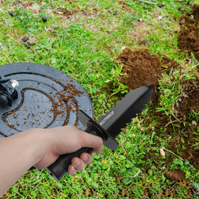 Kemaier shovel shown during digging, loosening soil and planting tasks