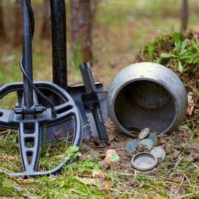 Kemaier metal detector shovel all-in-one tool for gardening and treasure hunts