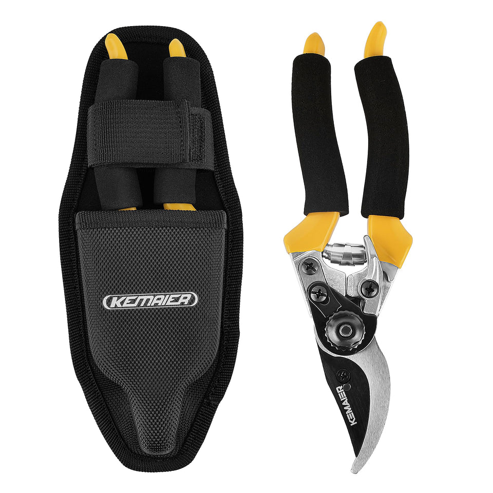 Kemaier pruning shears with all-metal construction built for durability.