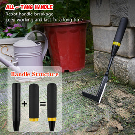 Kemaier weeding tool removing weeds from a driveway crack