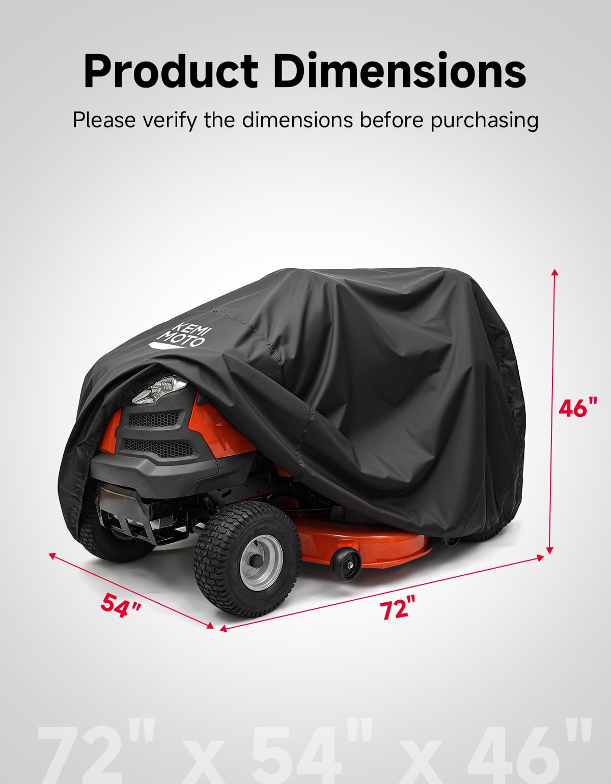 KEMIMOTO windproof buckle design secures cover during storms