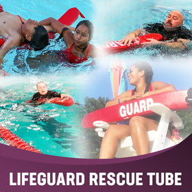 Kemp USA lightweight rescue tube designed for easy handling in training drills.