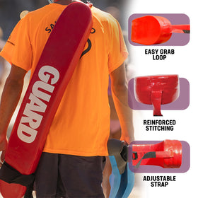 Kemp USA rescue tube perfect for lifeguard stations and facility use.