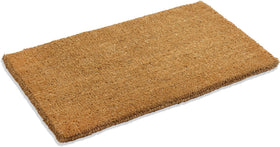 Kempf coir doormat 1-inch thick close-up shows aggressive scraping for mud and dirt.