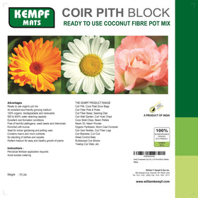 Kempf coir suitable for hydroponics, mulch, and raised beds