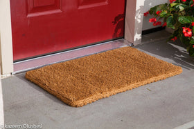 Kempf doormat 22-36 coverage helps protect entryways from tracked-in debris.