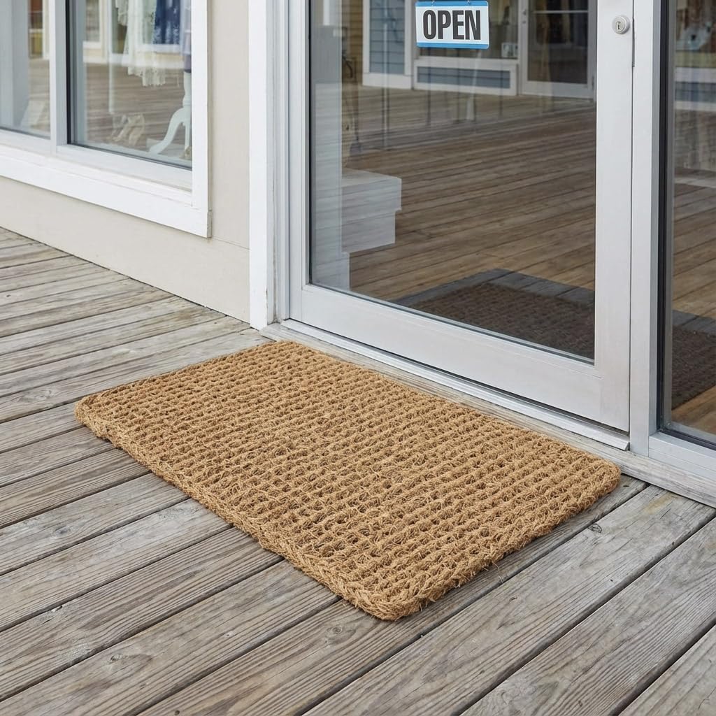 Kempf Dragon Weave doormat features a 1-inch scraper edge