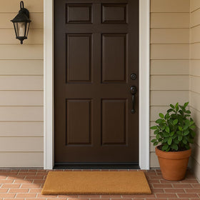 Hand-woven natural construction of Kempf doormat