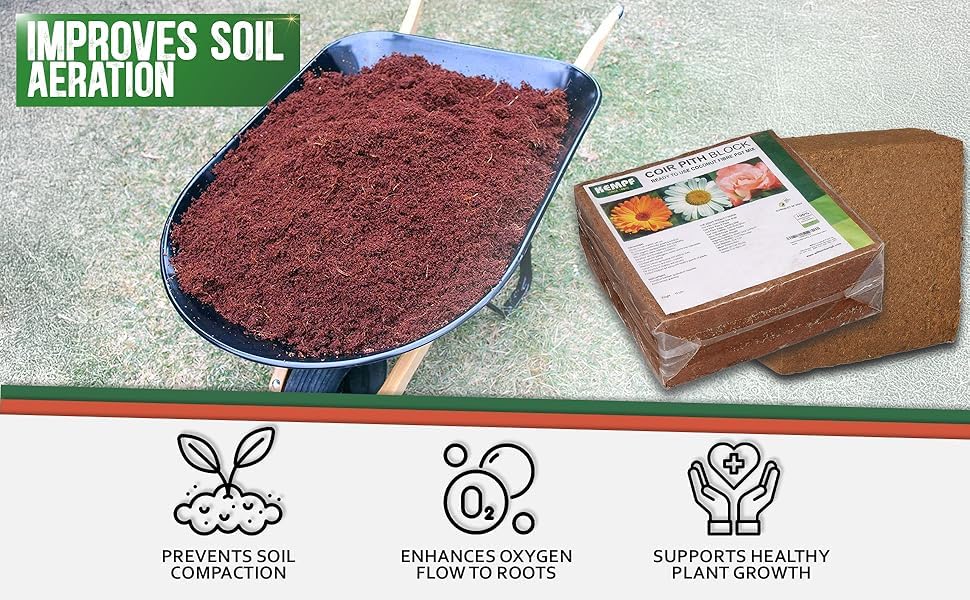 Kempf pre-rinsed coir pith for a clean, odor-free base