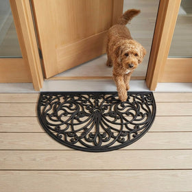 Kempf half-moon design fits doors without catching during swing