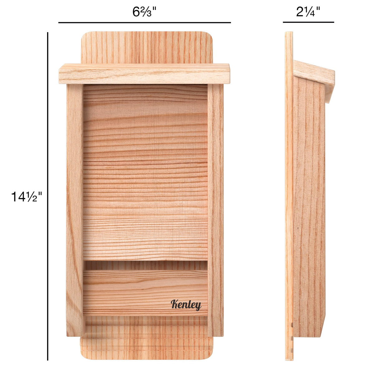 Kenley bat house sunlight placement provides warmer roosting microclimates.