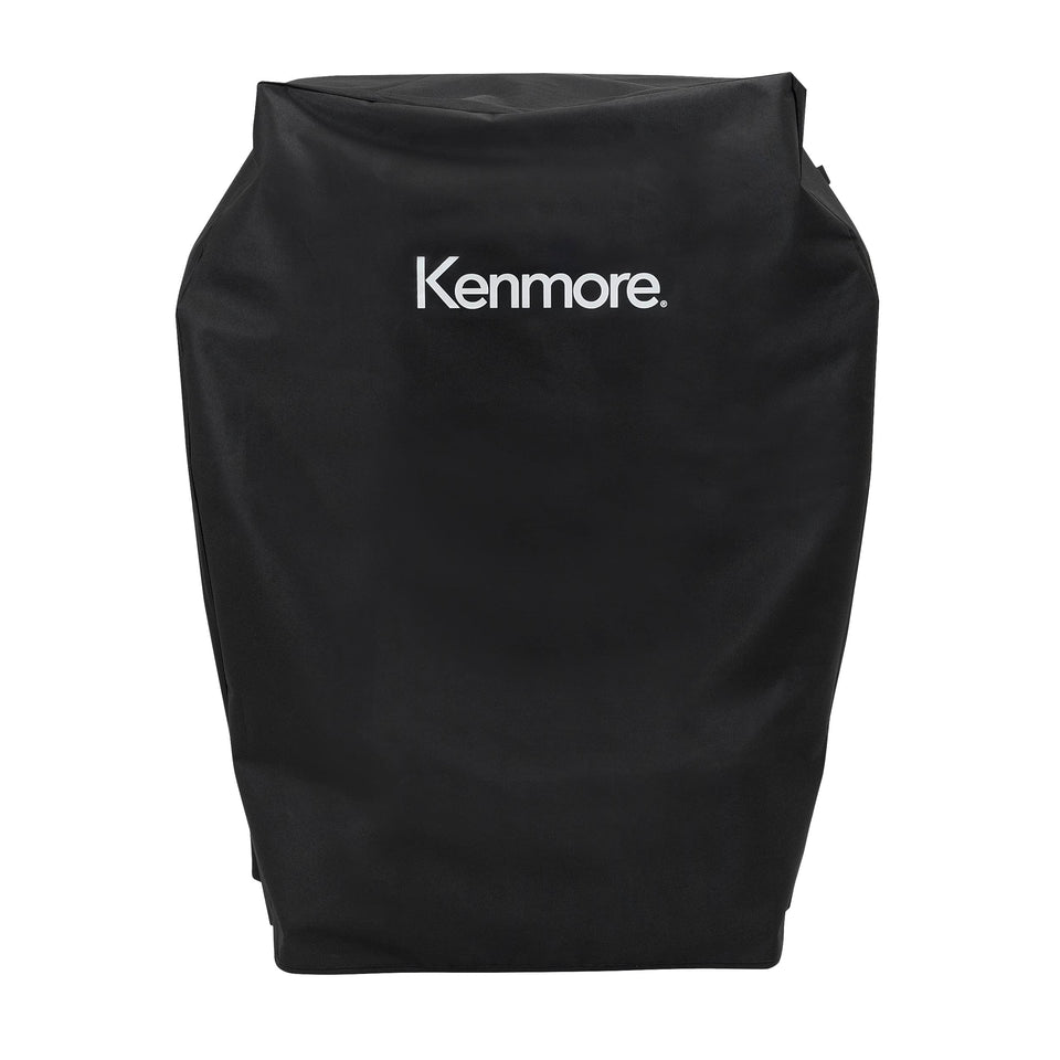 Kenmore 33-inch grill cover with waterproof fabric shields your grill from moisture.