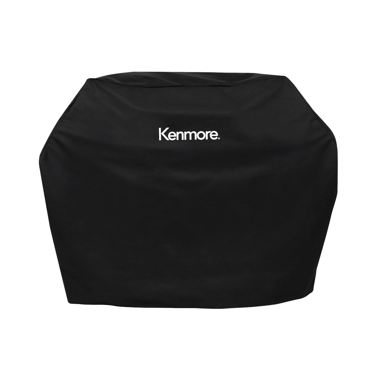 Kenmore 56-inch grill cover in heavy-duty fabric protects your BBQ from rain
